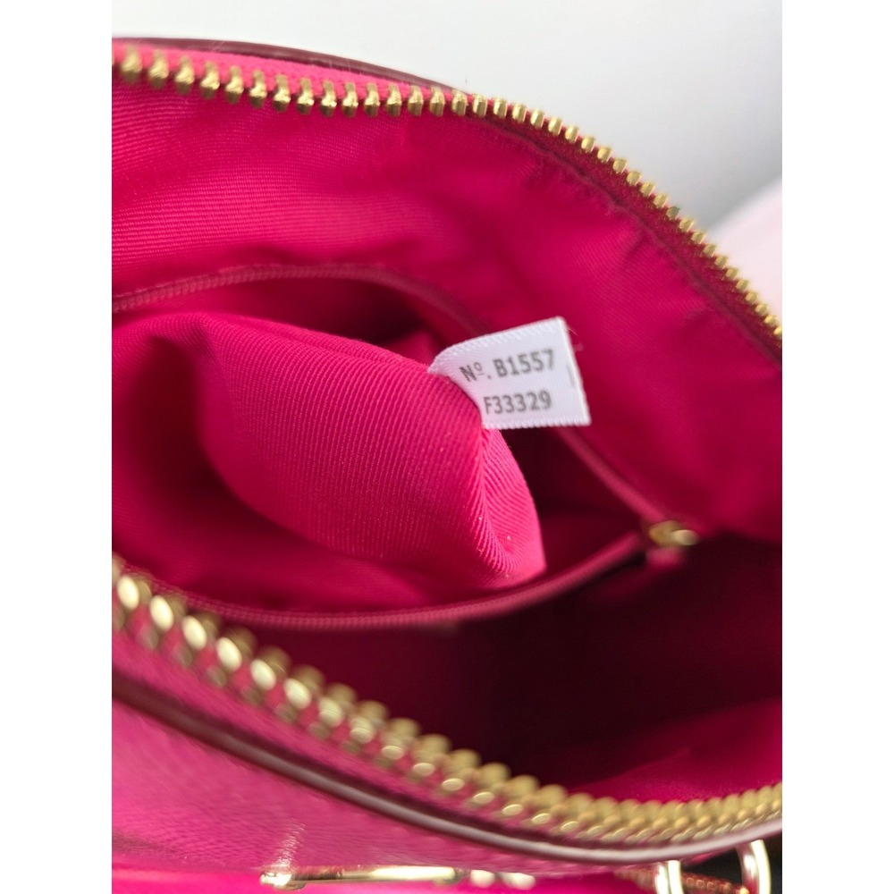 Coach Bennett Mini Satchel Pink Crossgrain Leather Crossbody Bag F33329 - Picture 15 of 16